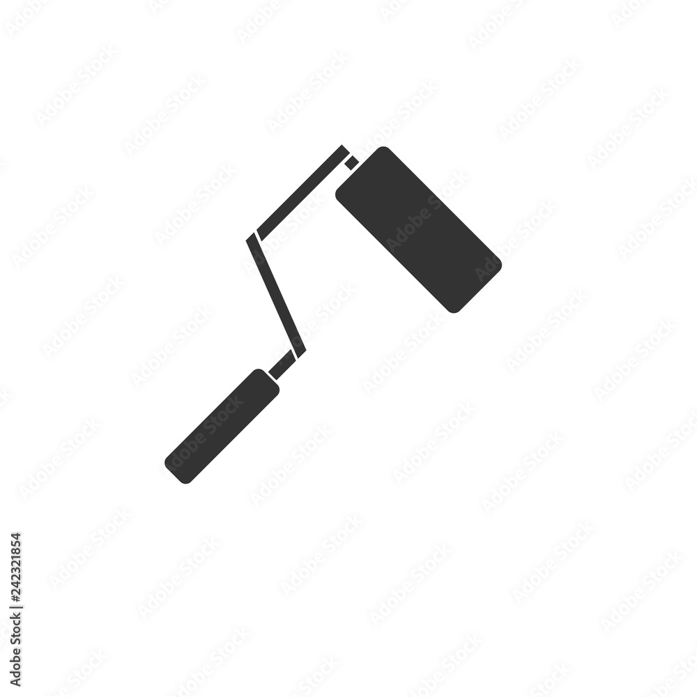 Paint Roller icon flat Paint Roller icon flat