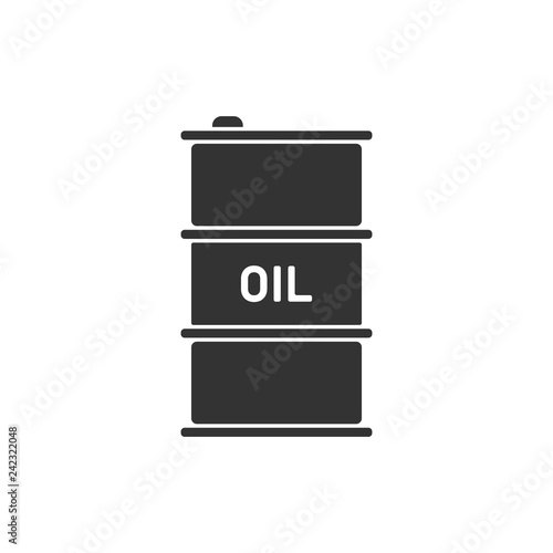 Barrel oil icon flat photo