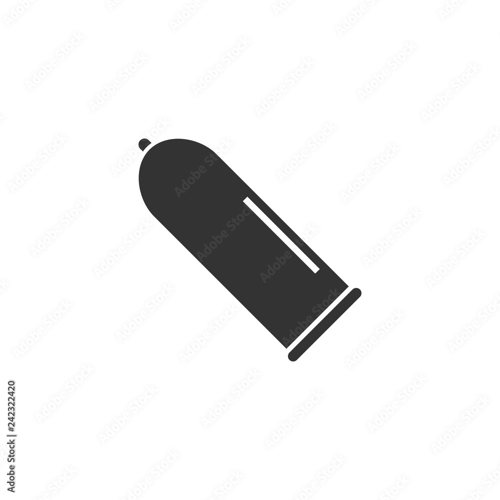 Condom icon flat Condom icon flat
