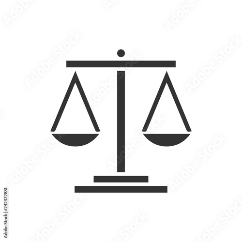 Libra icon flat