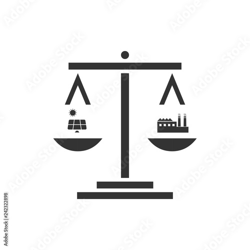 Eco concept icon flat