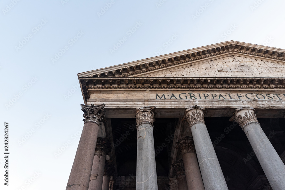 Ancient Roman Pantheon temple. Rome, Italy