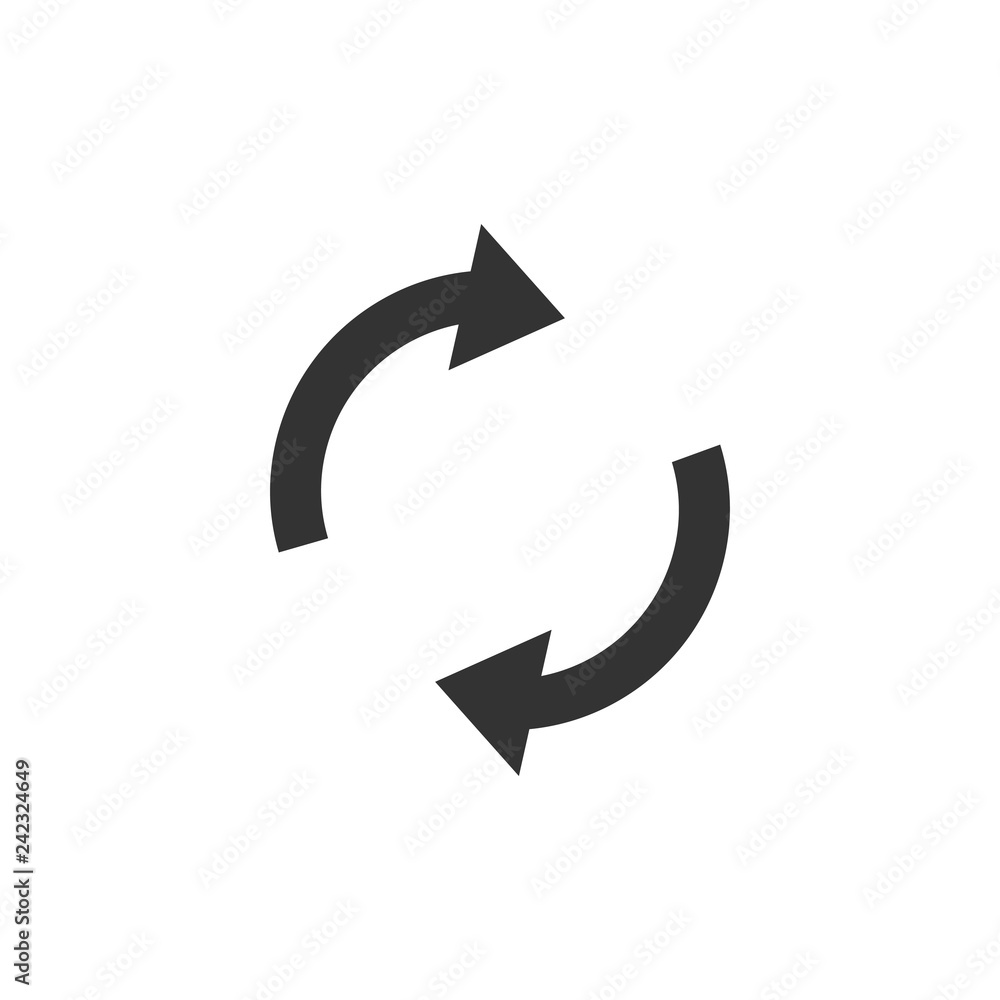 Recycle arrow icon flat Recycle arrow icon flat