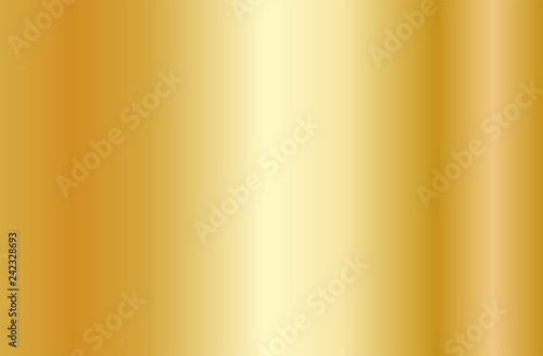 Realistic gold gradient texture. Shiny golden metal foil gradient. Vector illustration