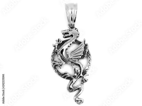 Wallpaper Mural Dragon Pendant Jewelry. Stainless steel Torontodigital.ca