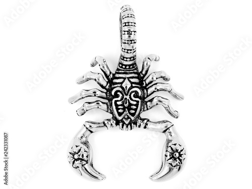 Wallpaper Mural Jewelry Pendant Scorpion. Stainless steel Torontodigital.ca