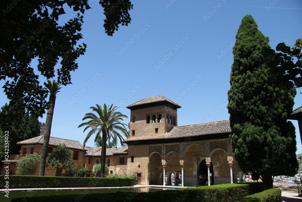 Partal palace at Royal complex of Alhambra. Granada, Spain