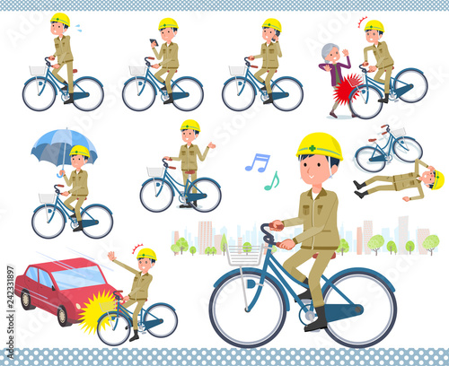 flat type helmet worker men_city cycle