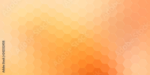 Abstract hexagonal background. Vector geometric background with hexagons and gradient effect. Bright color vector background illustration.