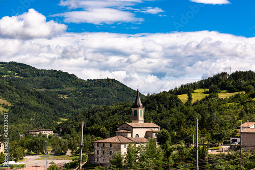 panorama of the Emilia hills, Grizzana near Bologna photo