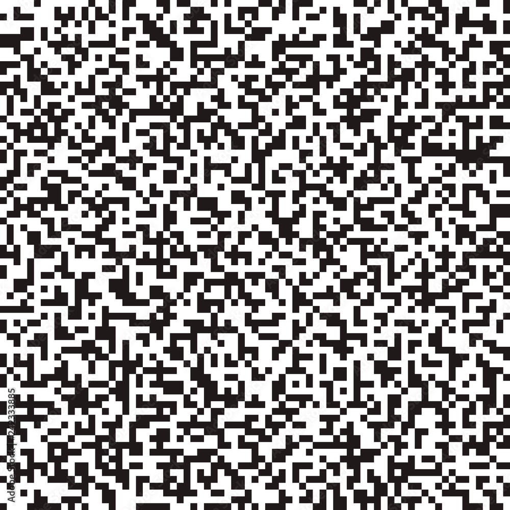 Seamless abstract black and white monochrome background . Digital pixel noise pattern Seamless abstract black and white monochrome background . Digital pixel noise pattern