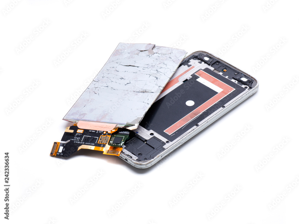 isolated break phone isolated break phone