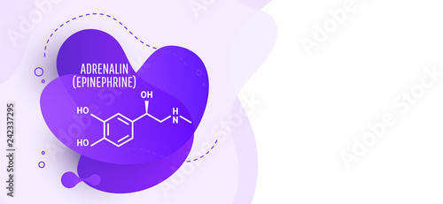 Adrenaline (adrenalin, epinephrine) molecule