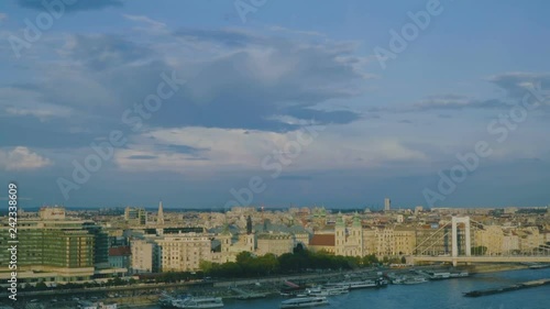 Cloudy sky in Budapest