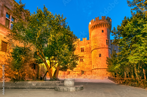 Canvas Print Rhodes, Greece - Palace of the Grand Master Knights