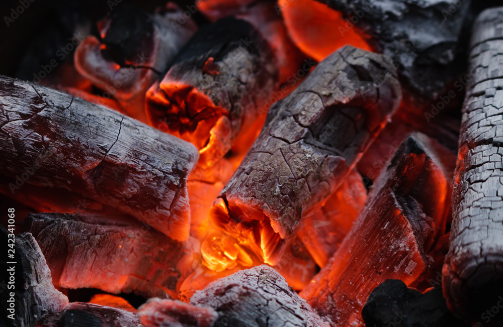 The charcoal is burning The charcoal is burning