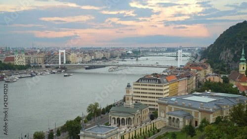 Sunset over Danube