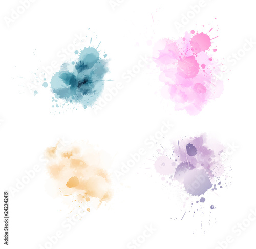 Watercolor blots