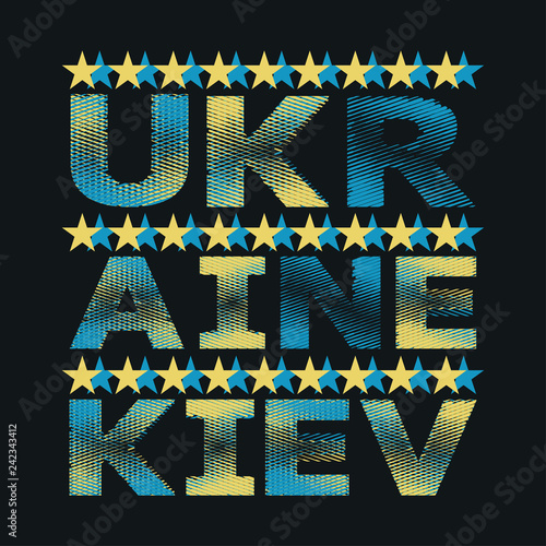 ukraine typography, t-shirt kiev, design graphic