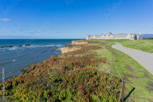 Pacific Ocean Coastline, Half Moon Bay, California photo