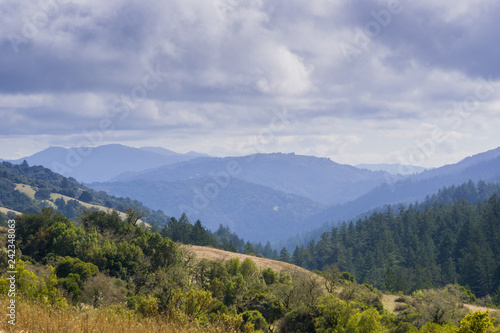 Stevens Creek valley  Santa Cruz mountains in the background, San Francisco bay area, California © Sundry Photography