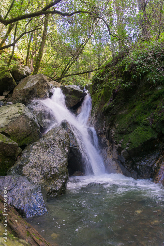 Waterfall in Sugarloaf Ridge State Park, Sonoma valley, California