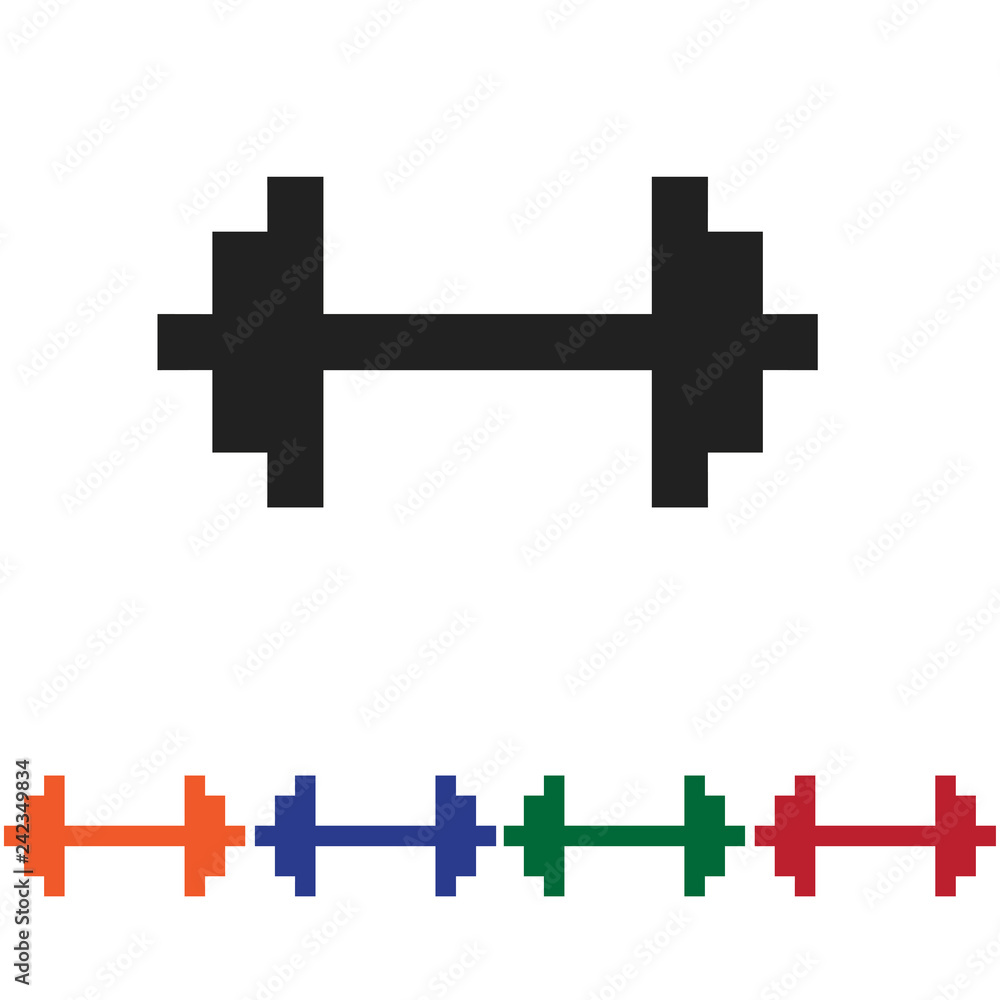 Obraz premium Dumbbell icon vector