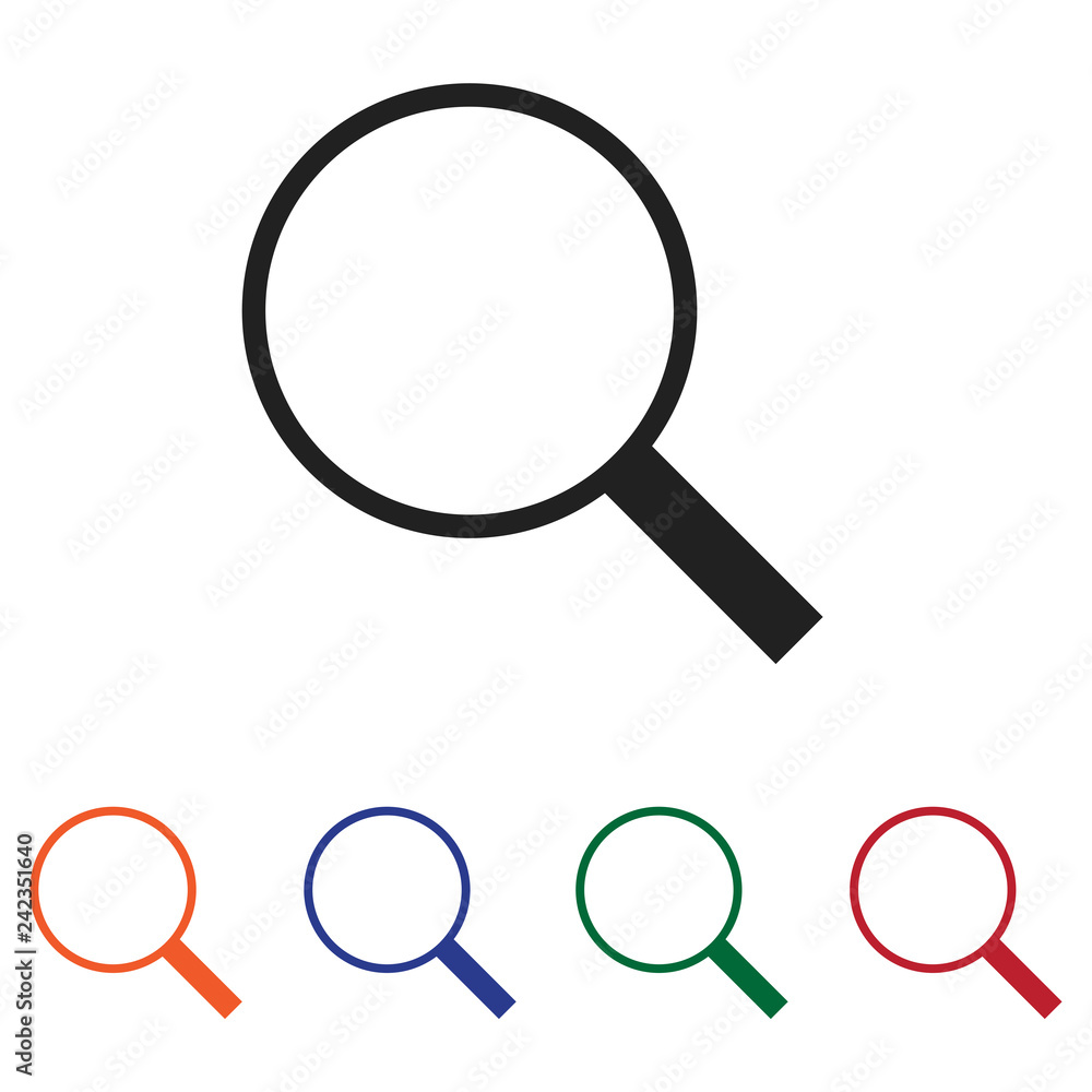 Filled Search icon vector isolated on white background. Modern symbol in trendy flat style for mobile app and web design. Filled Search icon vector isolated on white background. Modern symbol in trendy flat style for mobile app and web design.