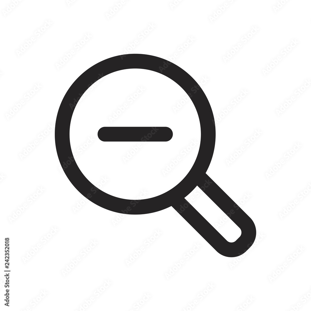 Zoom out vector icon Zoom out vector icon