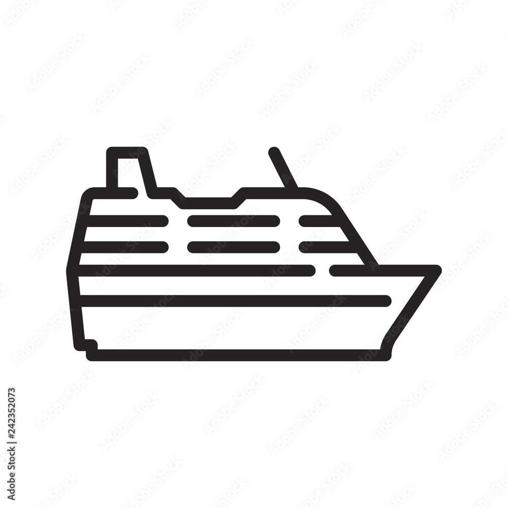 Ship vector icon Ship vector icon