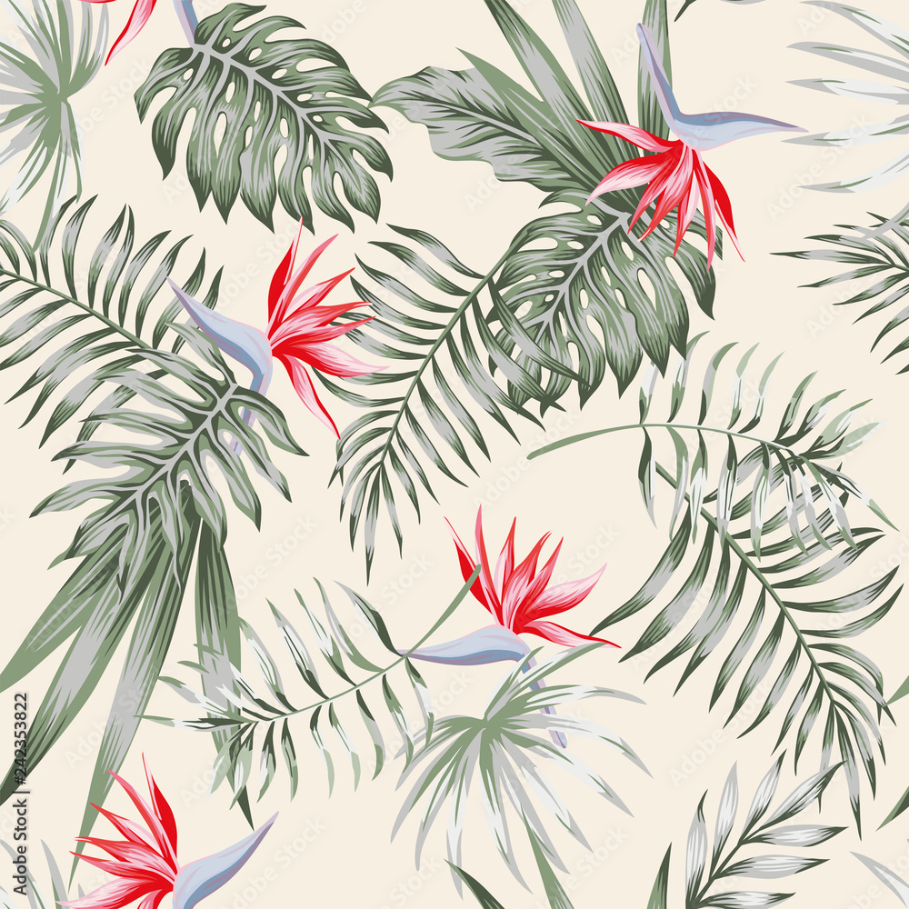 strelitzia red light pattern seamless strelitzia red light pattern seamless