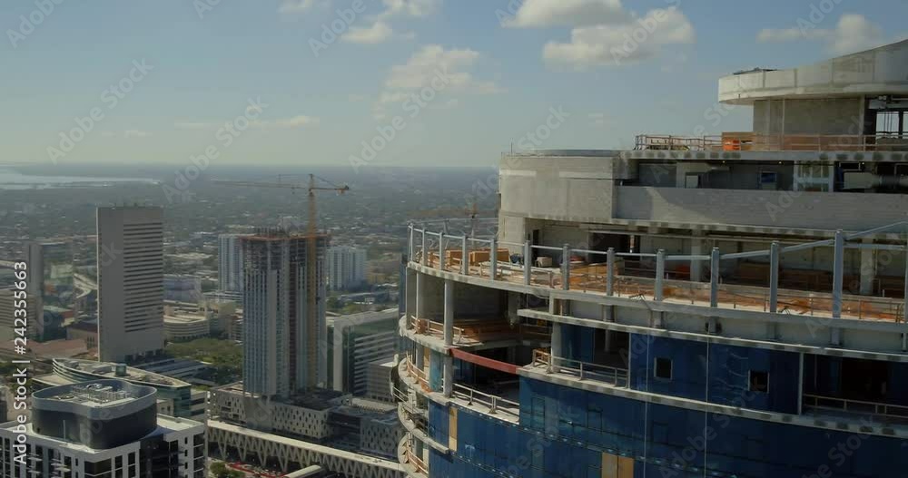 Aerial rooftop inspection Paramount Miami Worldcenter 4k 60p Aerial rooftop inspection Paramount Miami Worldcenter 4k 60p
