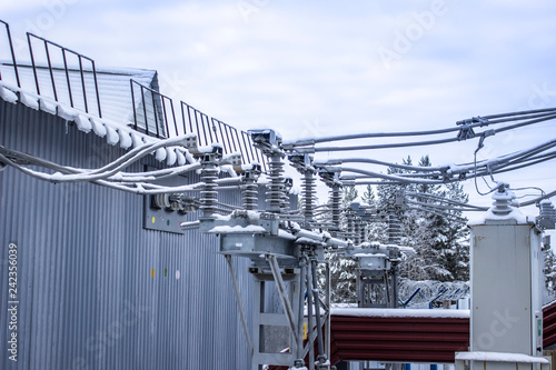 High voltage disconnector in the substation