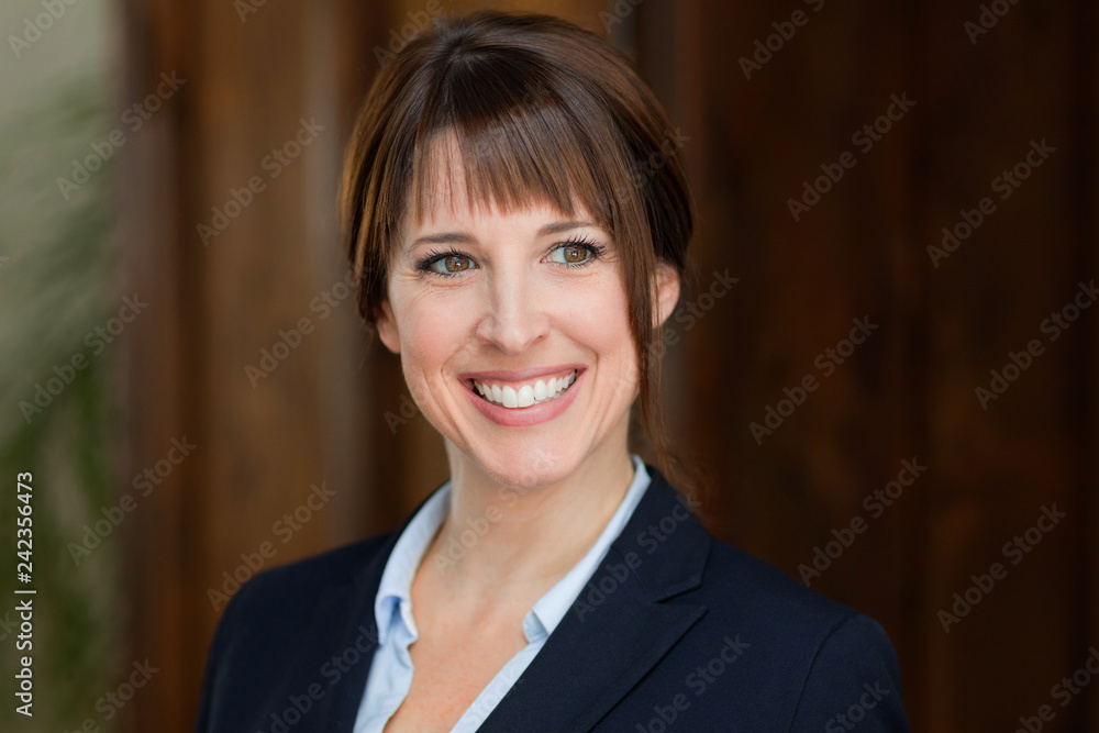 Portrait Of A Pretty Businesswoman Looking Away Portrait Of A Pretty Businesswoman Looking Away