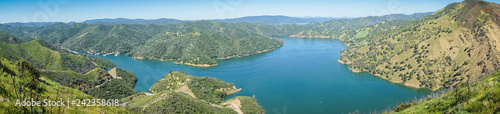 Panormaic view of south Berryessa lake from Stebbins Cold Canyon, Napa Valley, California photo