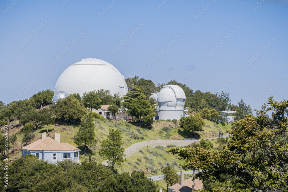 View towards Shane Observatory and the Automated Planet Finder telescope, Mt Hamilton, San Jose, San Francisco bay area, California View towards Shane Observatory and the Automated Planet Finder telescope, Mt Hamilton, San Jose, San Francisco bay area, California