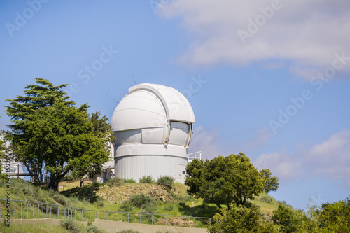 May 7, 2017 San Jose/CA/USA - The Automated Planet Finder Telescope (APF) on top of Mt Hamilton, San Jose, San Francisco bay area, California photo