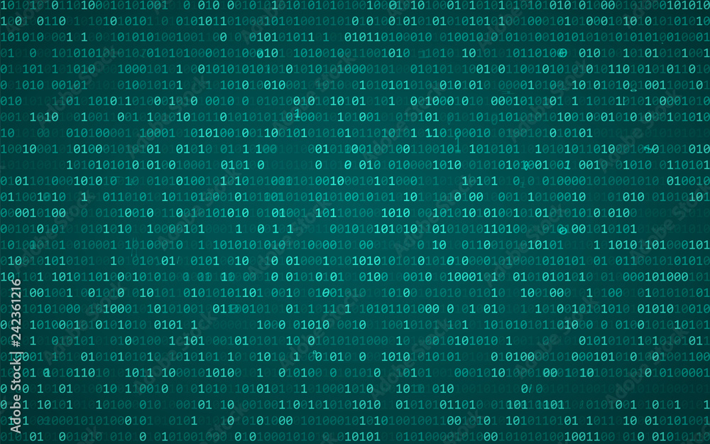 Digital binary data and streaming binary code background. Matrix background with digits 1.0. Vector illustration Digital binary data and streaming binary code background. Matrix background with digits 1.0. Vector illustration