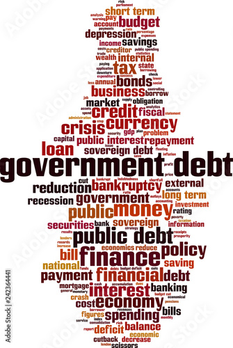 Government debt word cloud