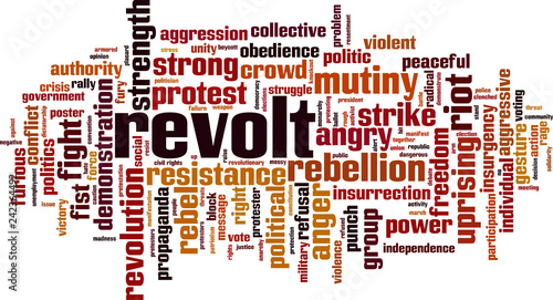 Revolt word cloud