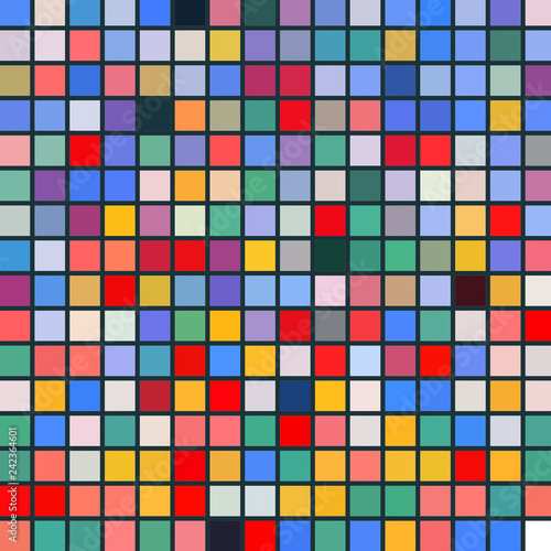 Bright Colorful Grid Baclground