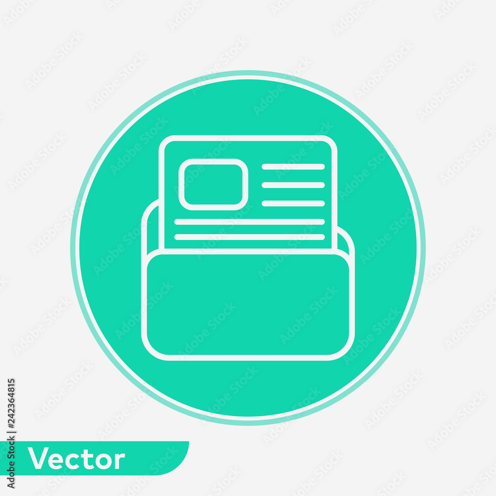 Folder vector icon sign symbol Folder vector icon sign symbol