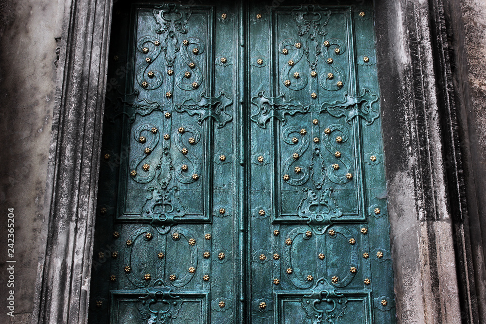 Old doors. Background. Abstract photo