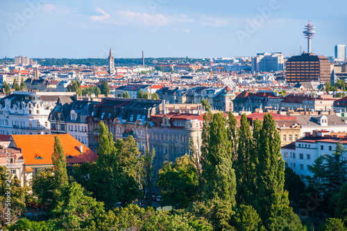 City view from Vienna, Austria