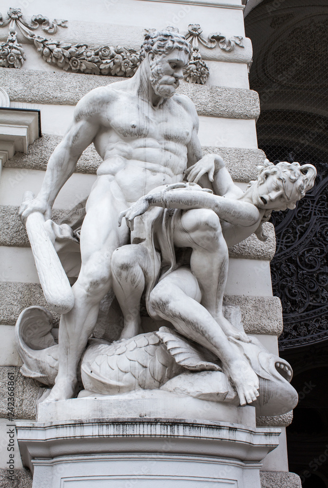 Statues near the Hofburg