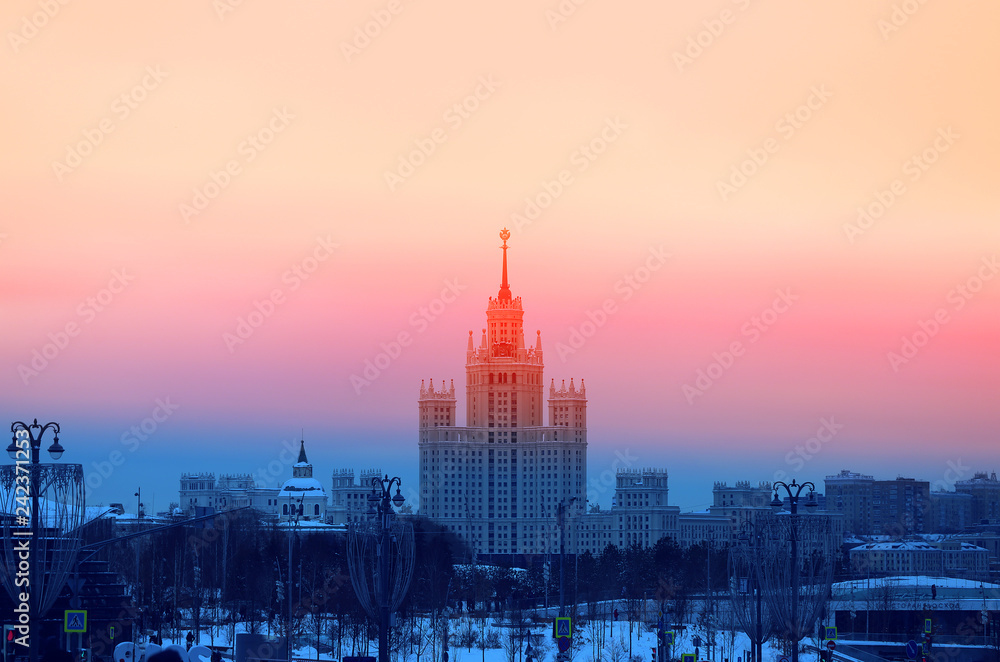 Beautiful photos of buildings in city of Moscow