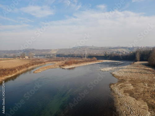 Tanaro river near Farigliano  Piedmont - Italy