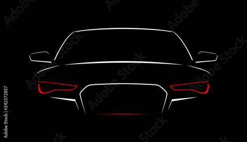 Car Logo Abstract Lines Vector. Vector illustration