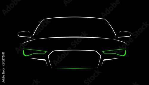Car Logo Abstract Lines Vector. Vector illustration