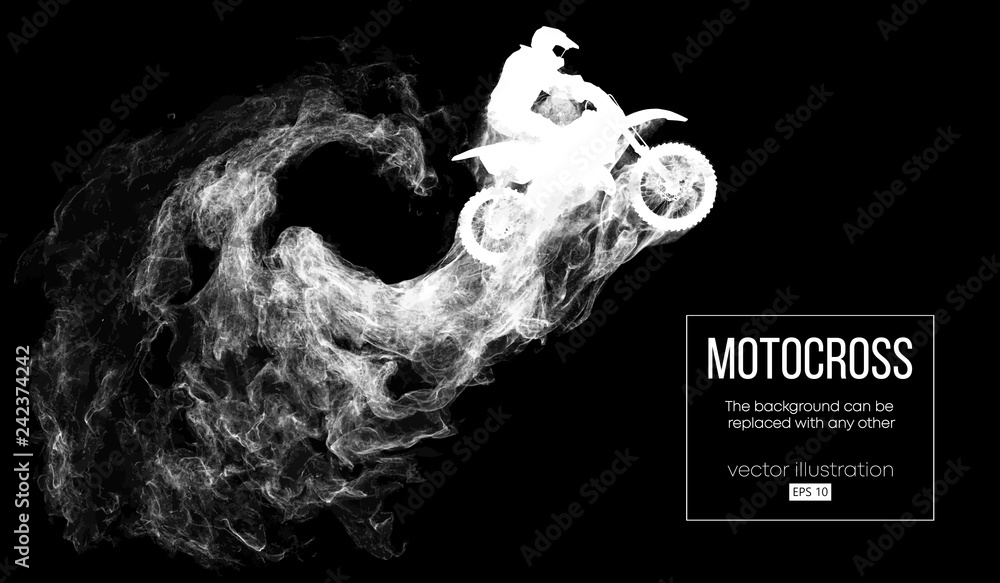 Premium Vector  Silhouette of motorcycle rider performing trick on white  background